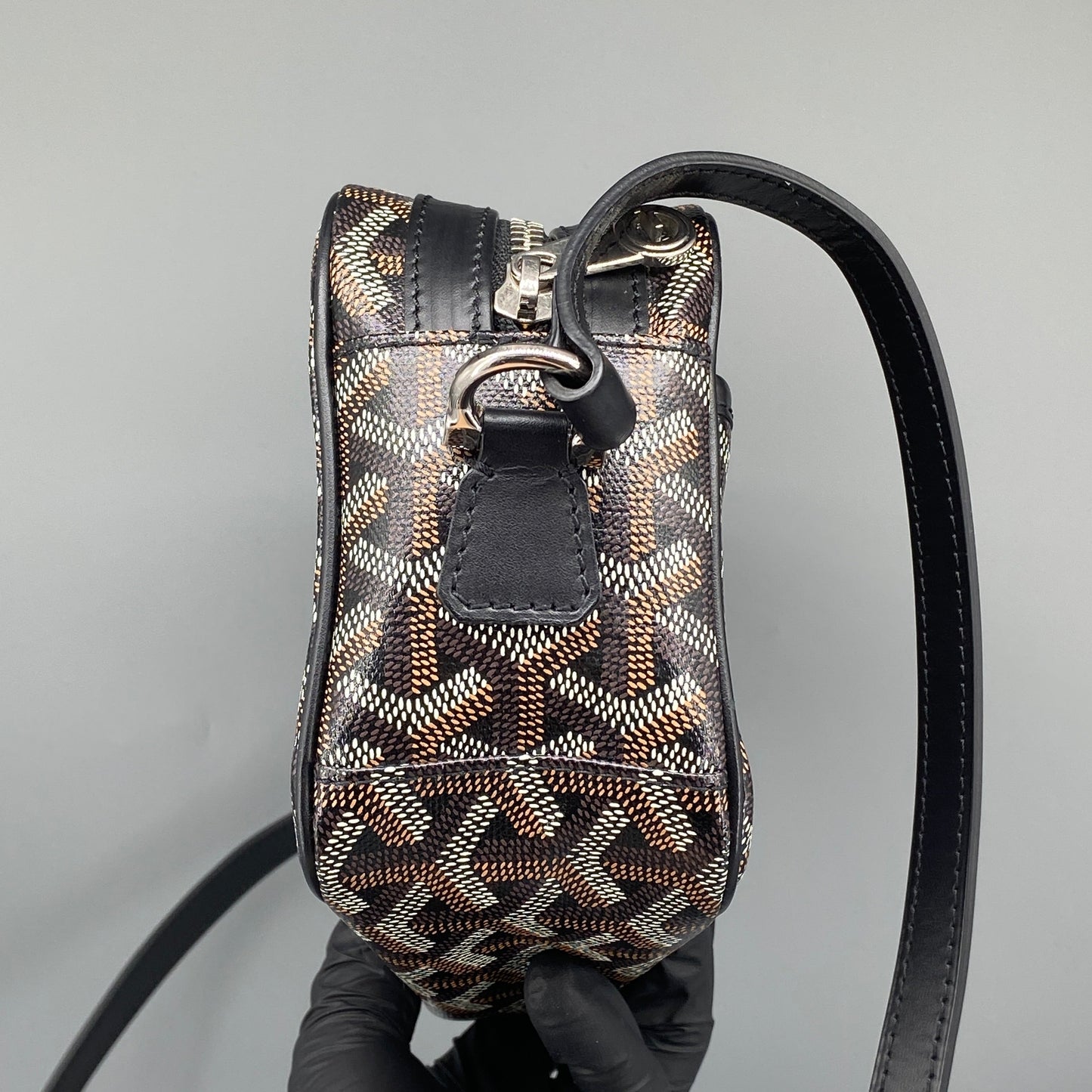 Goyard Cap Vert PM Black Monogram Crossbody Bag