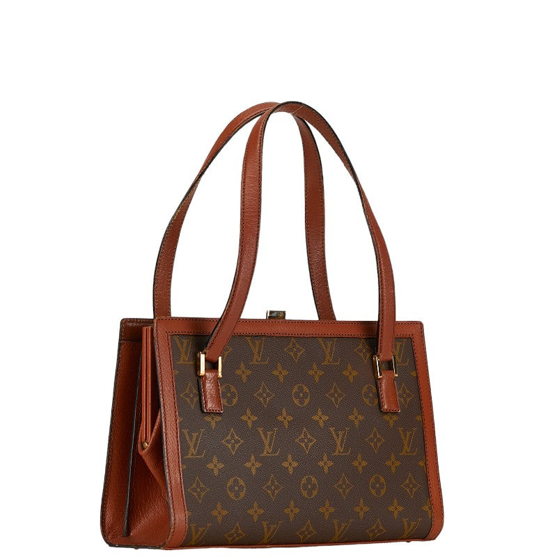 Louis Vuitton Monogram Bag Beauvoir Handbag 167 Brown PVC Leather Louis Vuitton