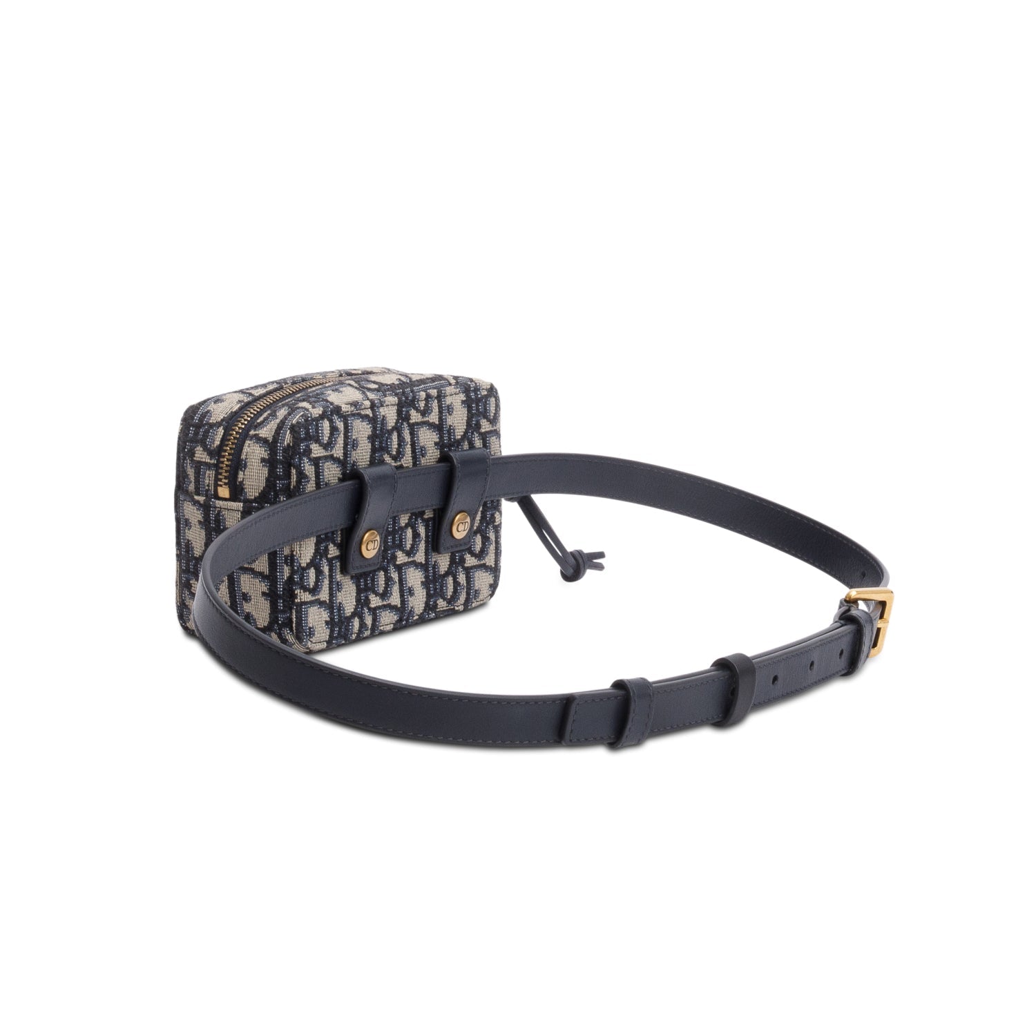 Christian Dior 2020 Navy Oblique Pouch Belt Bag
