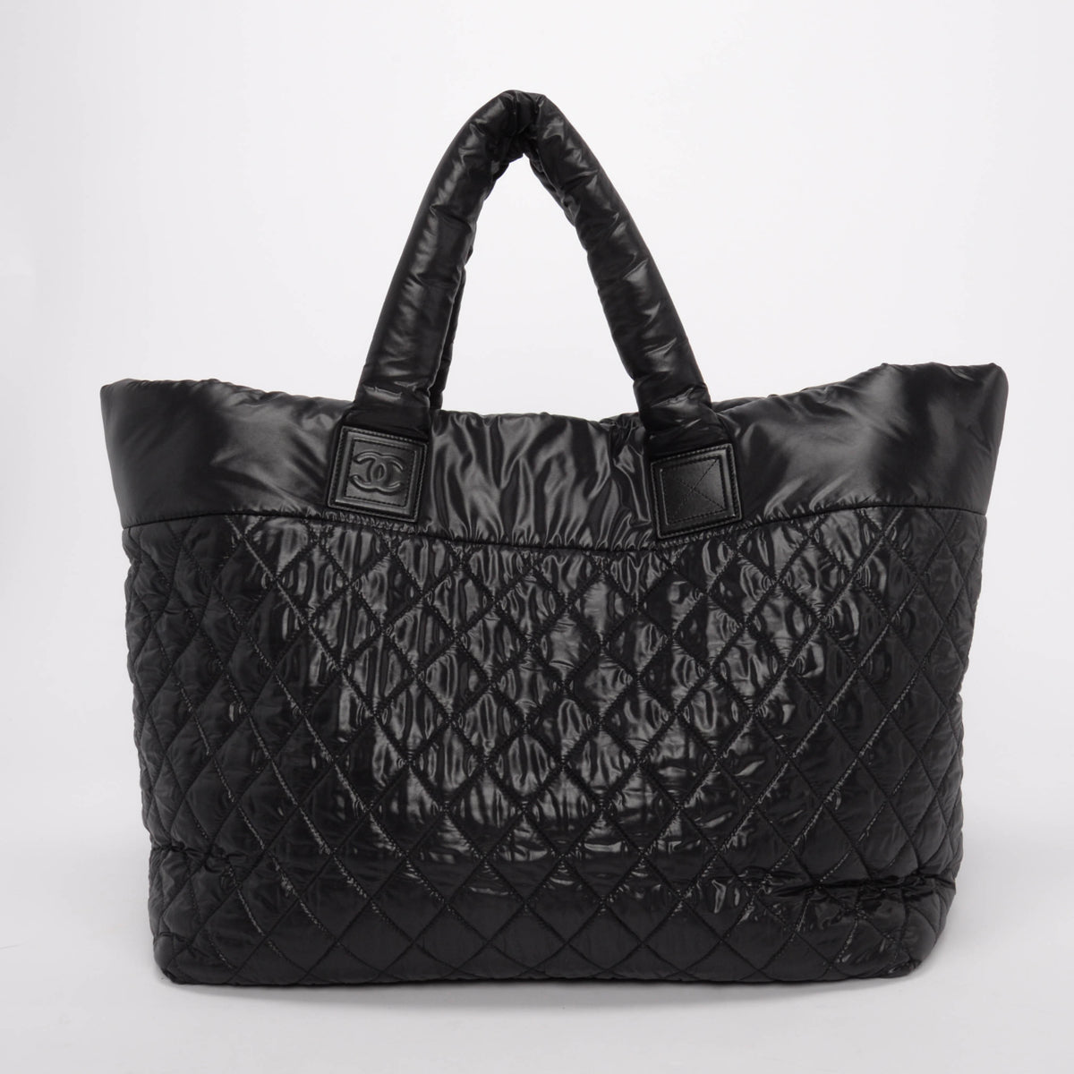 Chanel Black Quilted Nylon Coco Cocoon Tote Bag - Rovelle Bags