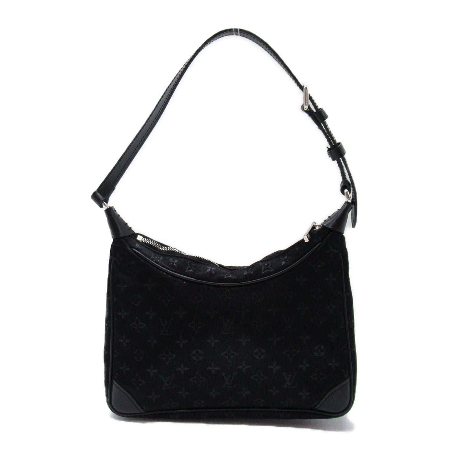 Louis Vuitton Little Bronze Accessories Bag PVC Coated Canvas Monogram Satin Black M92142