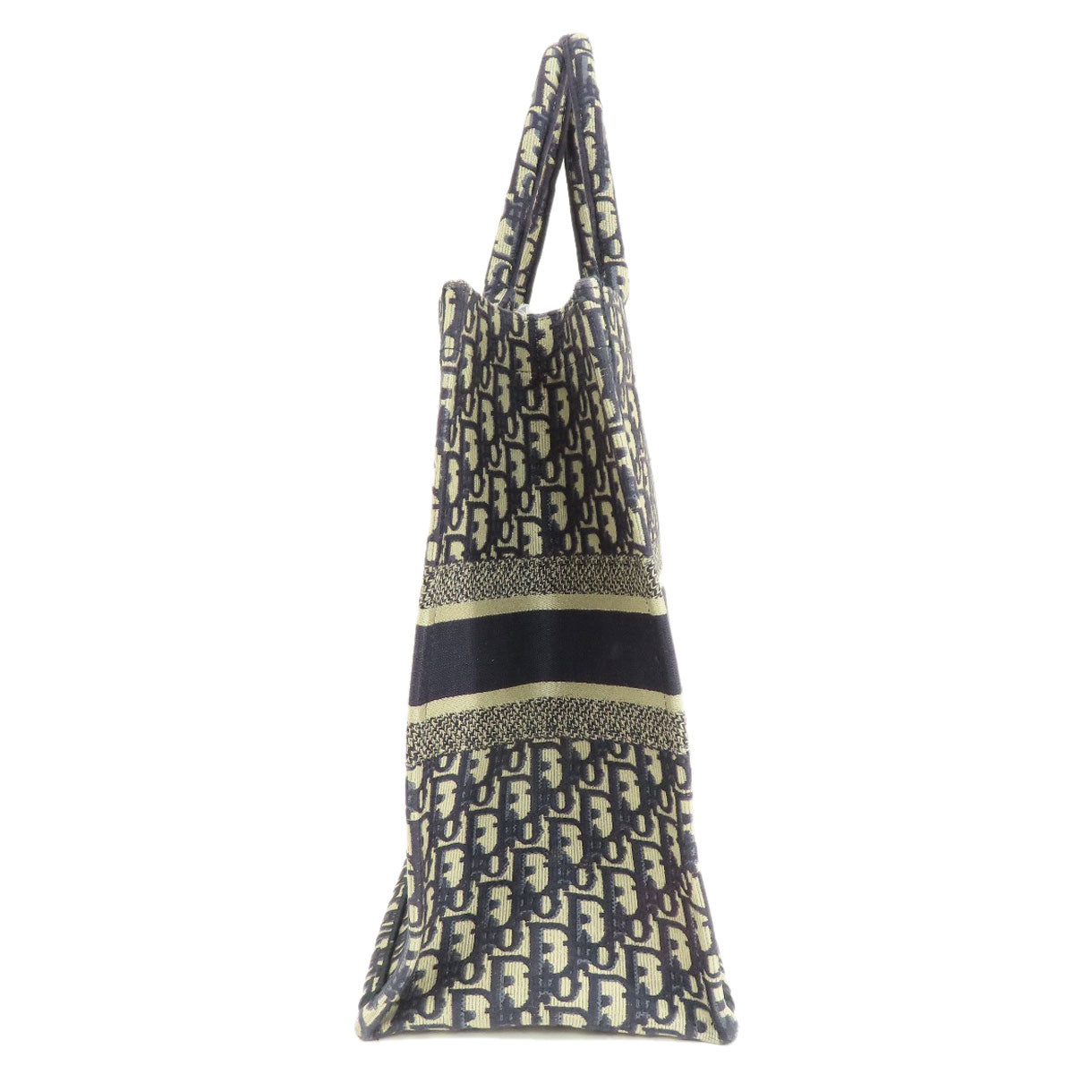 Christian Dior Tote Bag canvas Navy book tote large Women