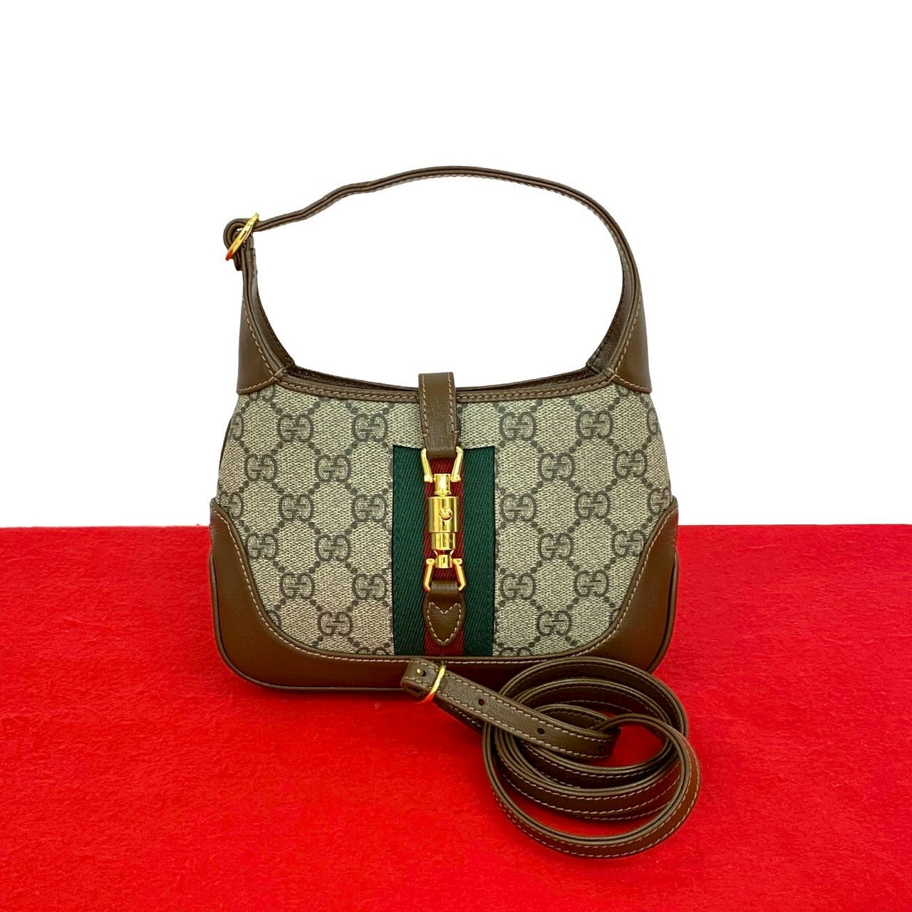 Gucci GG Supreme Leather Shoulder Bag