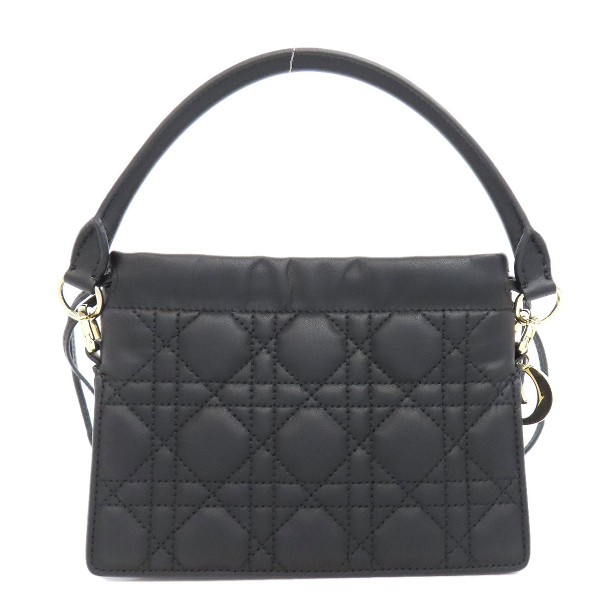 Christian Dior Handbag Calfskin black Lady Dior Millie 2WAY Women