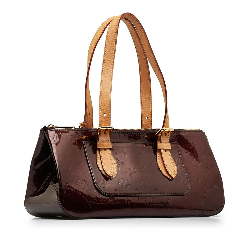 Louis Vuitton Monogram Verney Rosewood Avenue Handbag M93510 Amarant Pearl Patent Leather Louis Vuitton