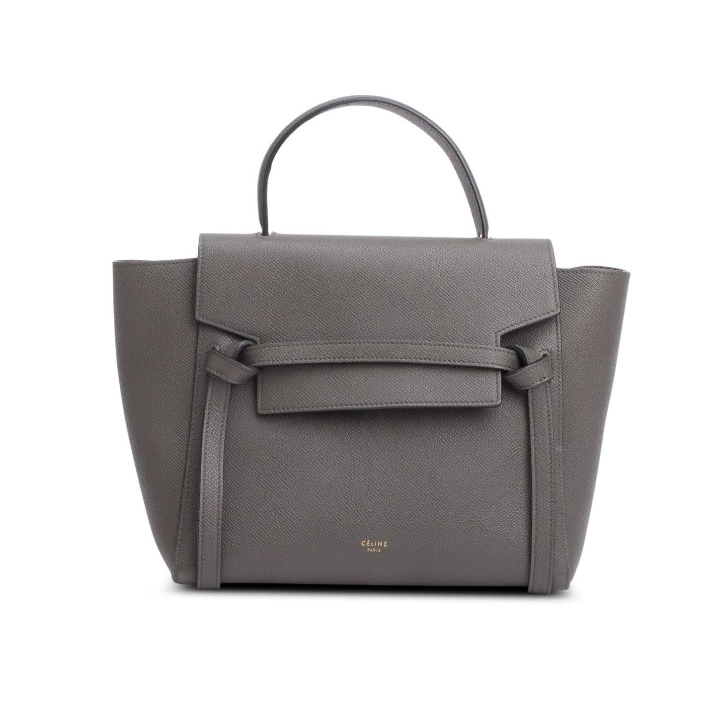 Celine Grey Grained Calfskin Micro Belt Bag