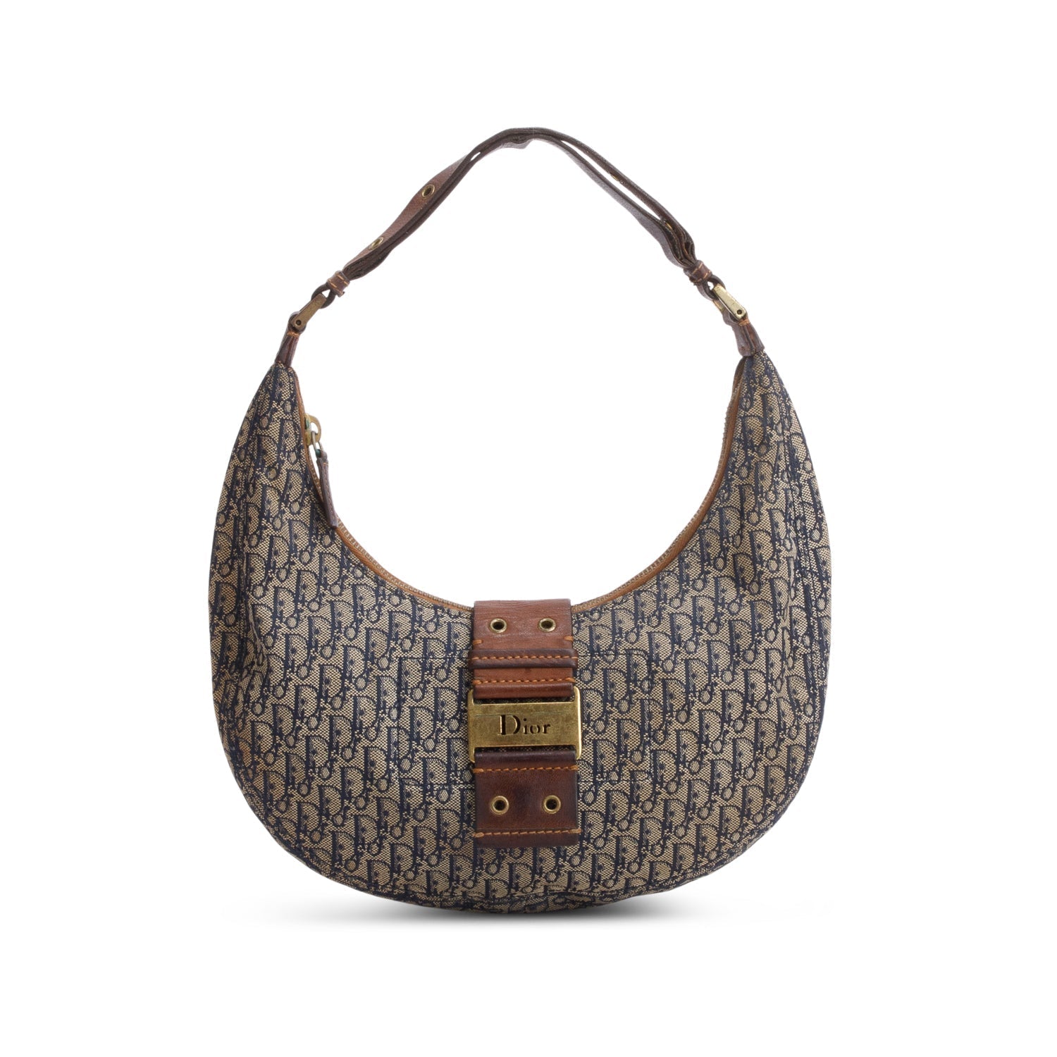 Christian Dior Navy Monogram Street Chic Hobo