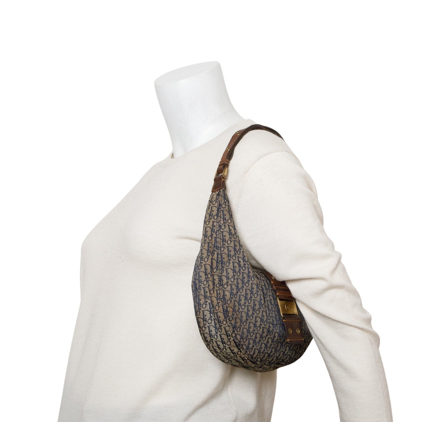 Christian Dior Navy Monogram Street Chic Hobo