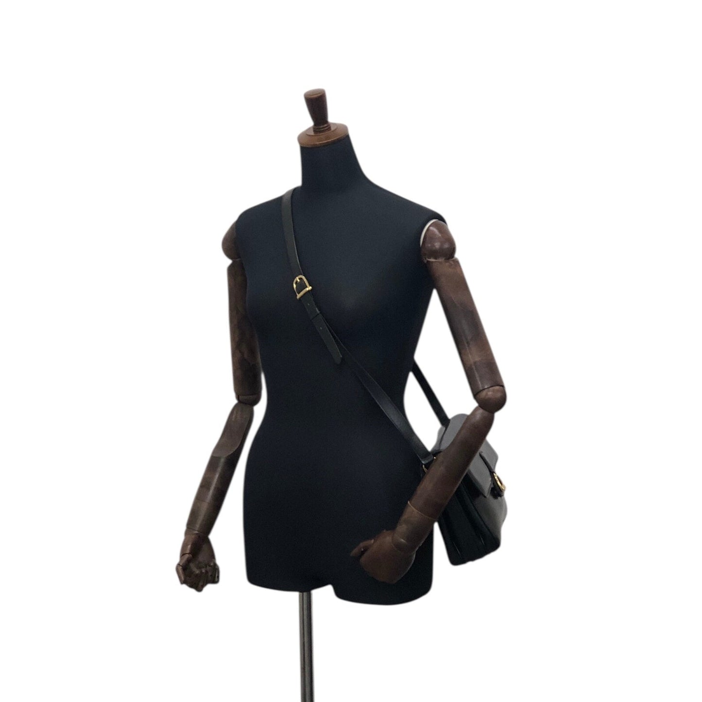 CELINE Horse Bit Crossbody Shoulder bag Black