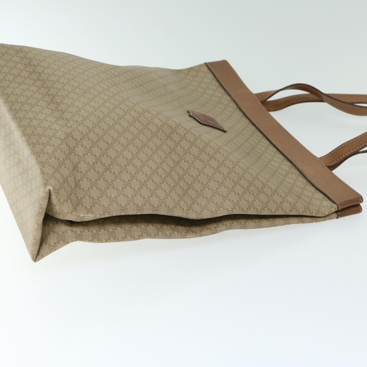 Luxury CELINE Macadam Canvas Tote Bag Beige 66821