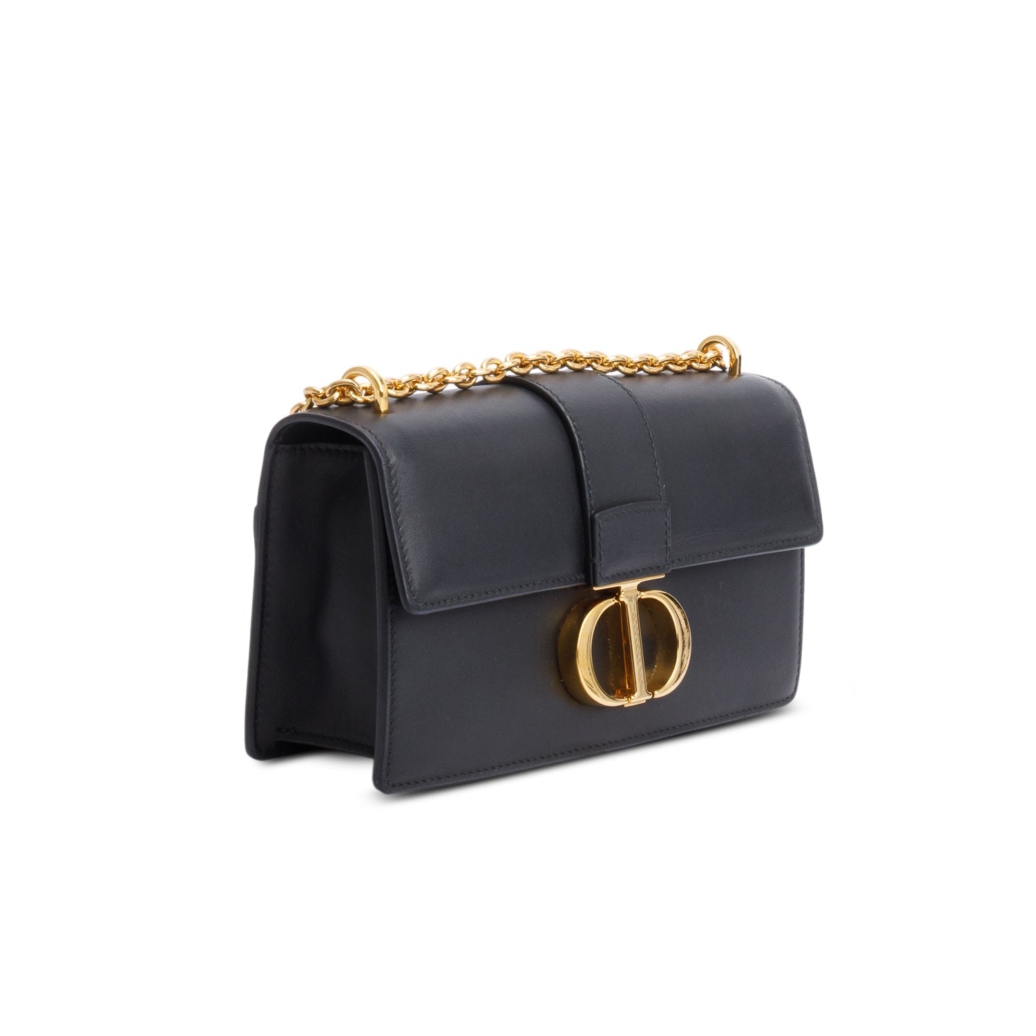 Christian Dior 2022 Black Calfskin 30 Montaigne East-West Chain Bag