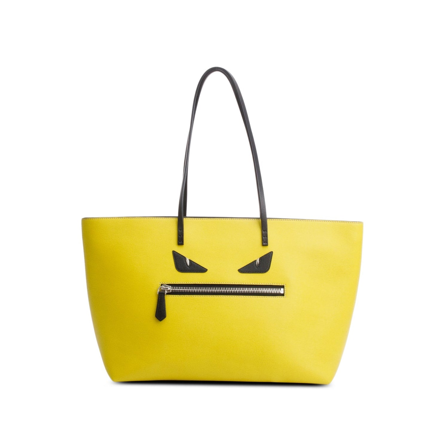 Fendi Green Vitello Elite Cuio Monster Buggies Medium Roll Tote