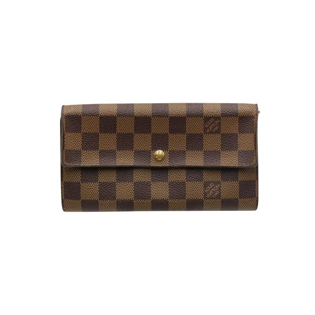 LOUIS VUITTON Damier Ebene Sarah Wallet