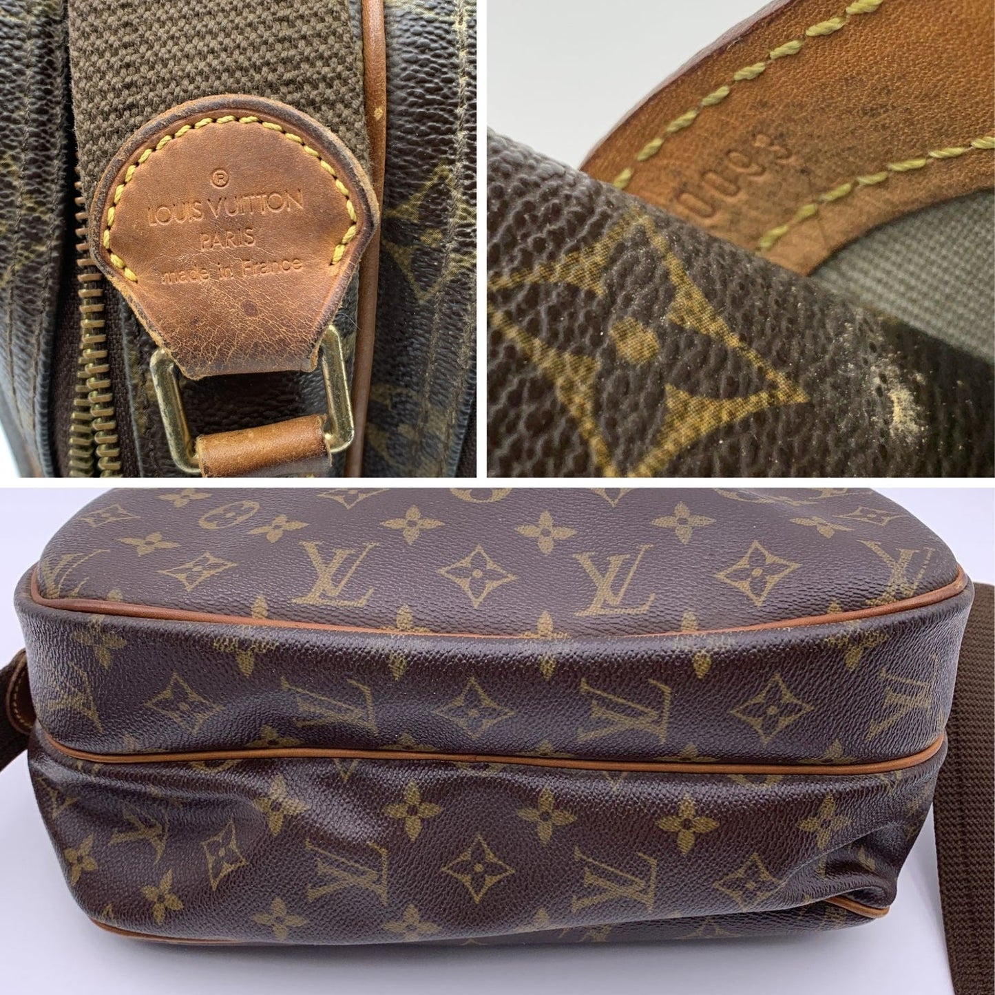 LOUIS VUITTON Monogram Reporter Pm Canvas Messenger Bag M45254