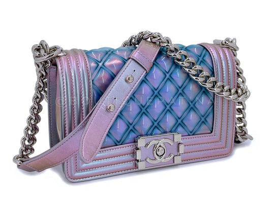 Chanel 18S Purple Mermaid Iridescent Water Flap Bag - Rovelle Bags