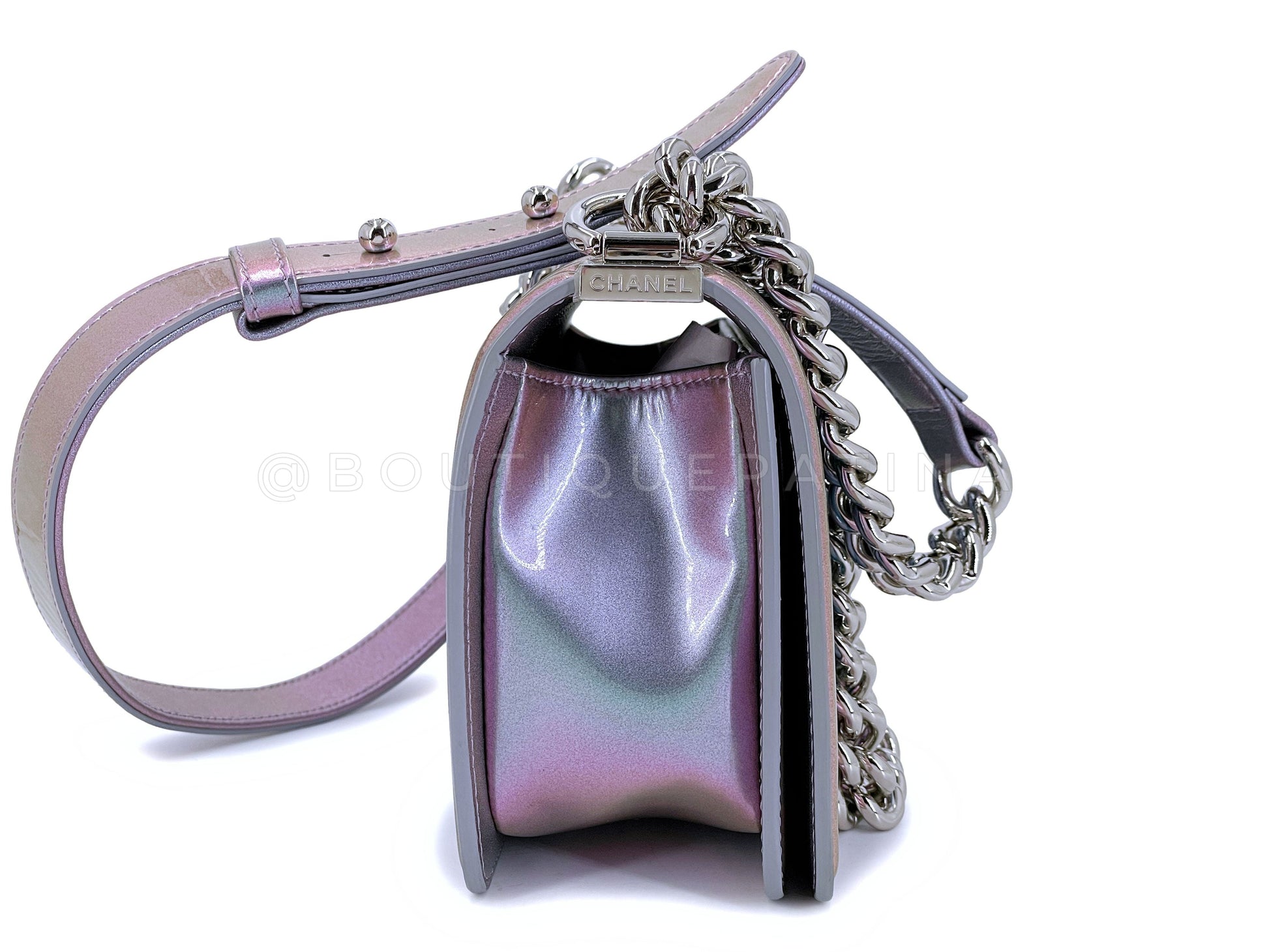 Chanel 18S Purple Mermaid Iridescent Water Flap Bag - Rovelle Bags