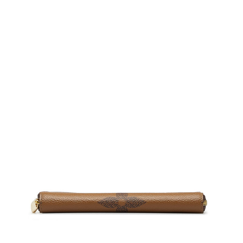 Louis Vuitton Monogram Giant Reverse Zippie Wallet Long Wallet M69353 Brown PVC Leather Louis Vuitton