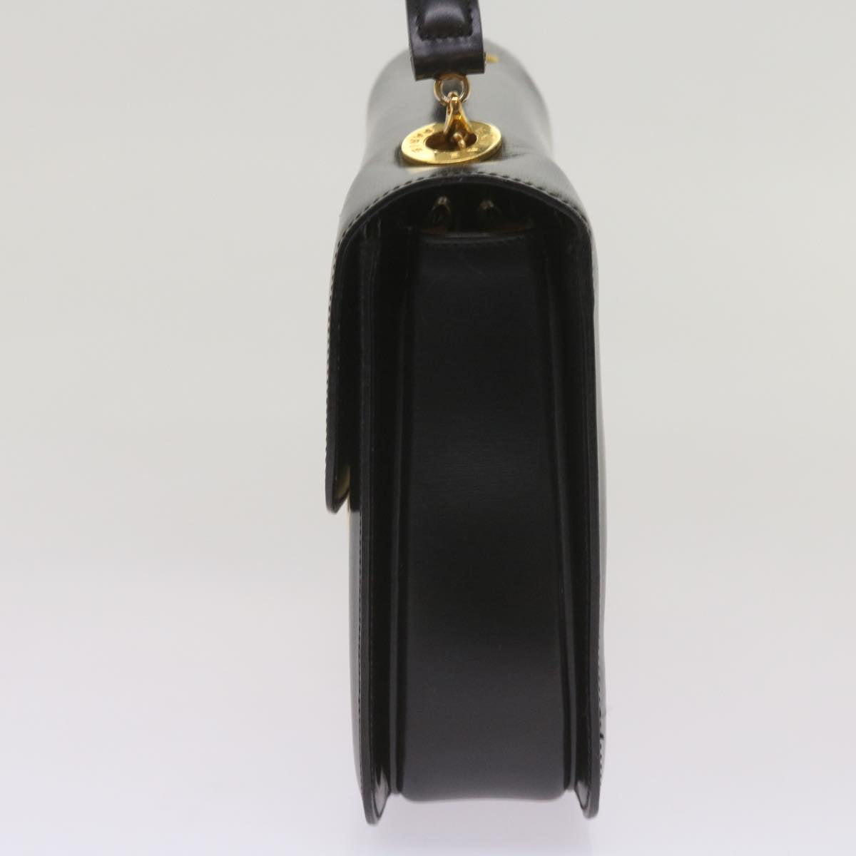 Luxury CELINE Shoulder Bag Leather Black 67274