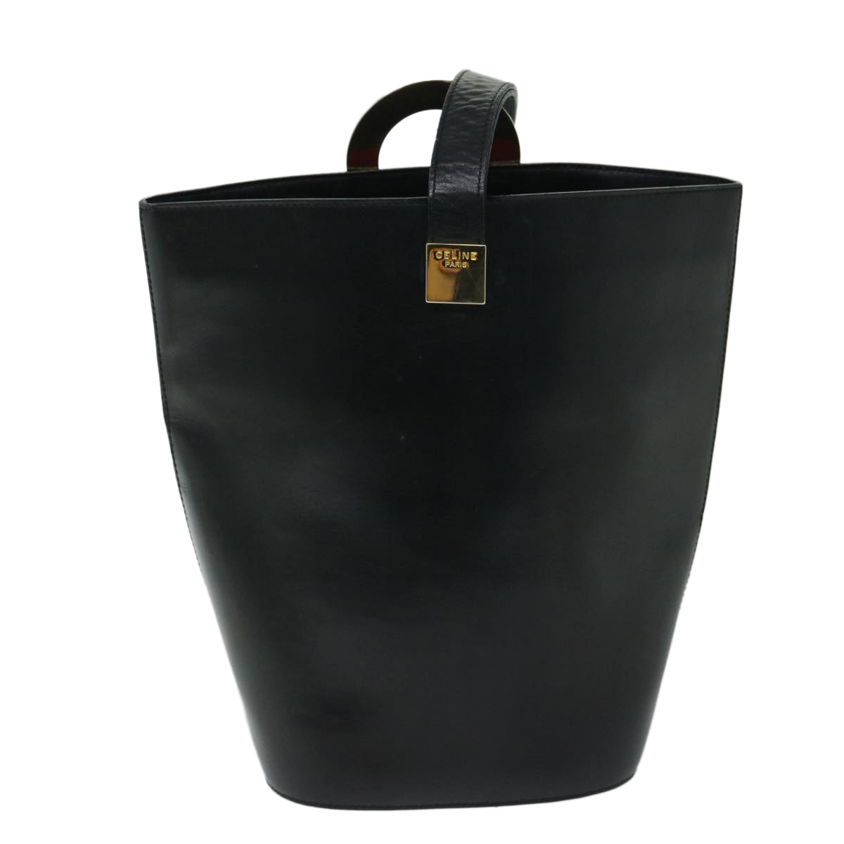 Luxury CELINE Shoulder Bag Leather Black 67807