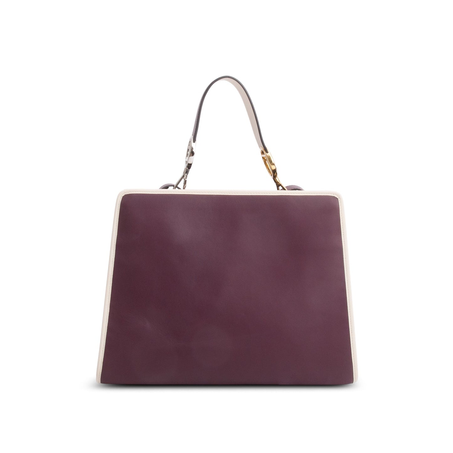 Fendi Purple Calfskin Medium Runaway Tote