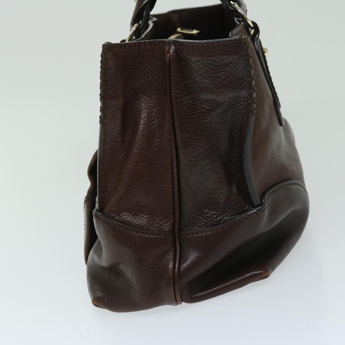 Luxury CELINE Hand Bag Leather Brown 68027