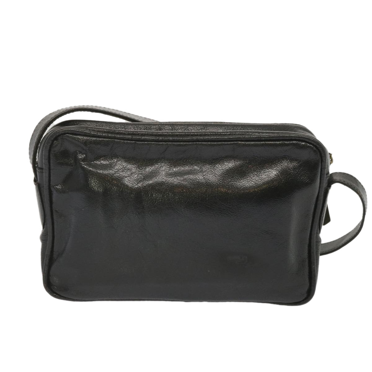 Luxury CELINE Shoulder Bag Leather Black 68125