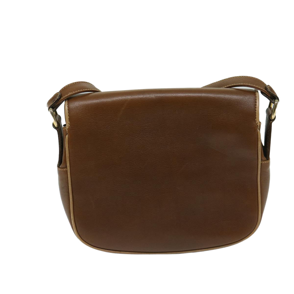 Luxury CELINE Shoulder Bag Leather Brown 68342