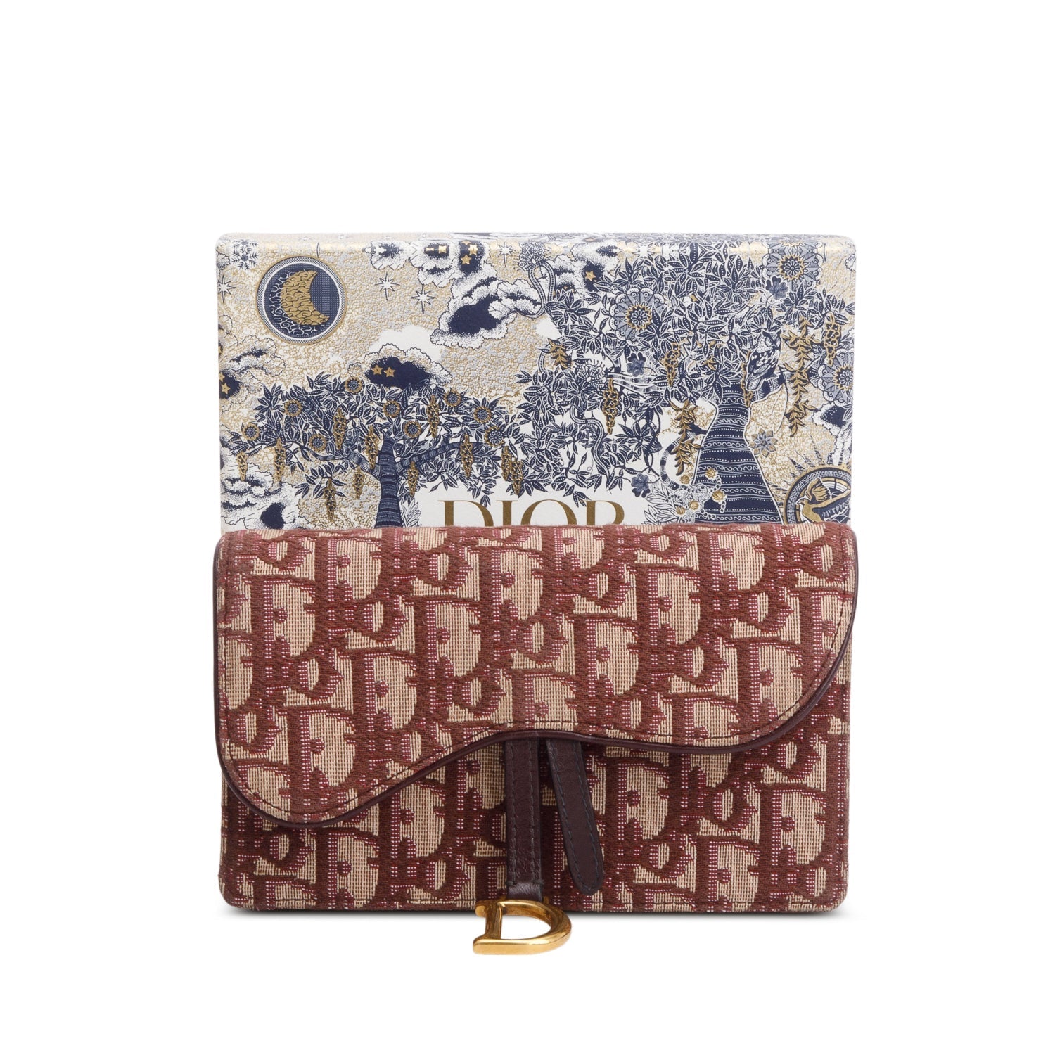 Christian Dior Red Oblique Saddle Belt Pouch