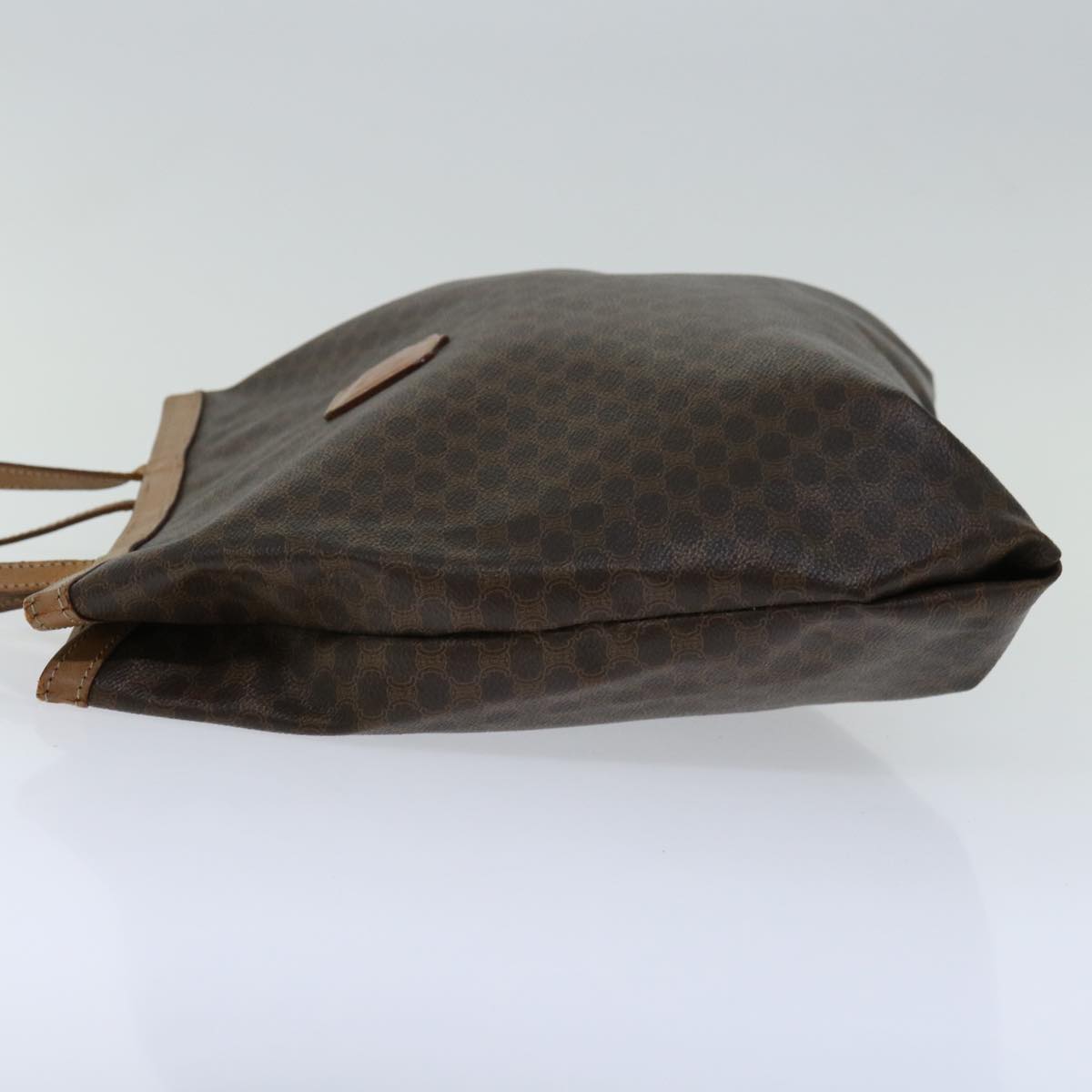 Luxury CELINE Macadam Canvas Tote Bag PVC Brown 68474