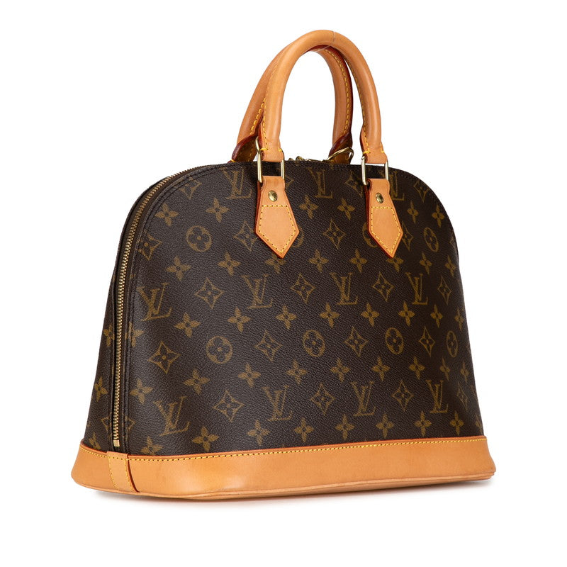 Louis Vuitton Monogram Alma PM Handbag 2WAY M51130 Brown PVC Leather Louis Vuitton