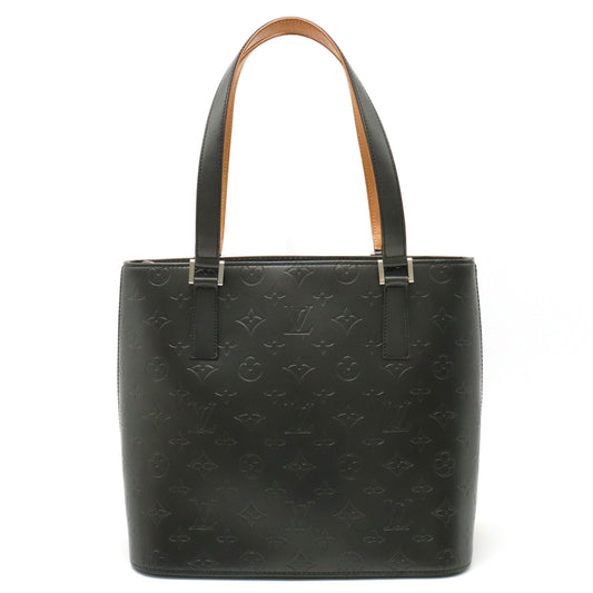 Louis Vuitton Louis Vuitton Monogram Mat Stockton Bag Shoulder Bag Shoulder Leather Noir Black M55112