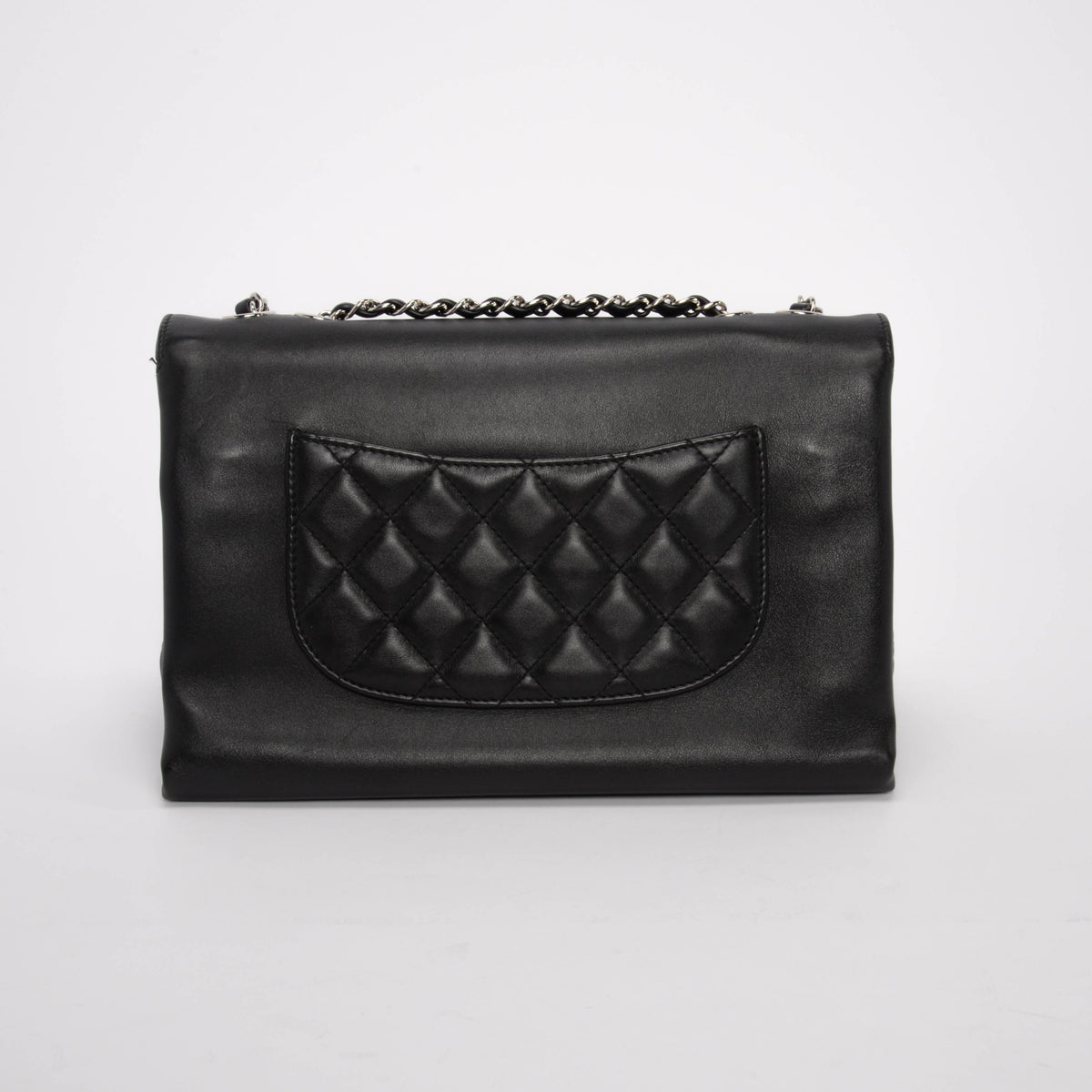Chanel Black Lambskin Medium Tramezzo Handbag - Rovelle Bags