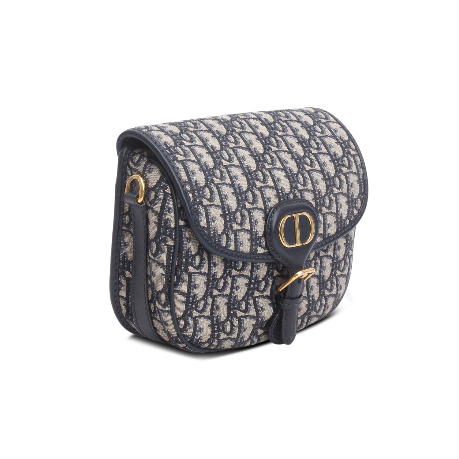 Christian Dior 2020 Blue Oblique Jacquard Medium Bobby Bag