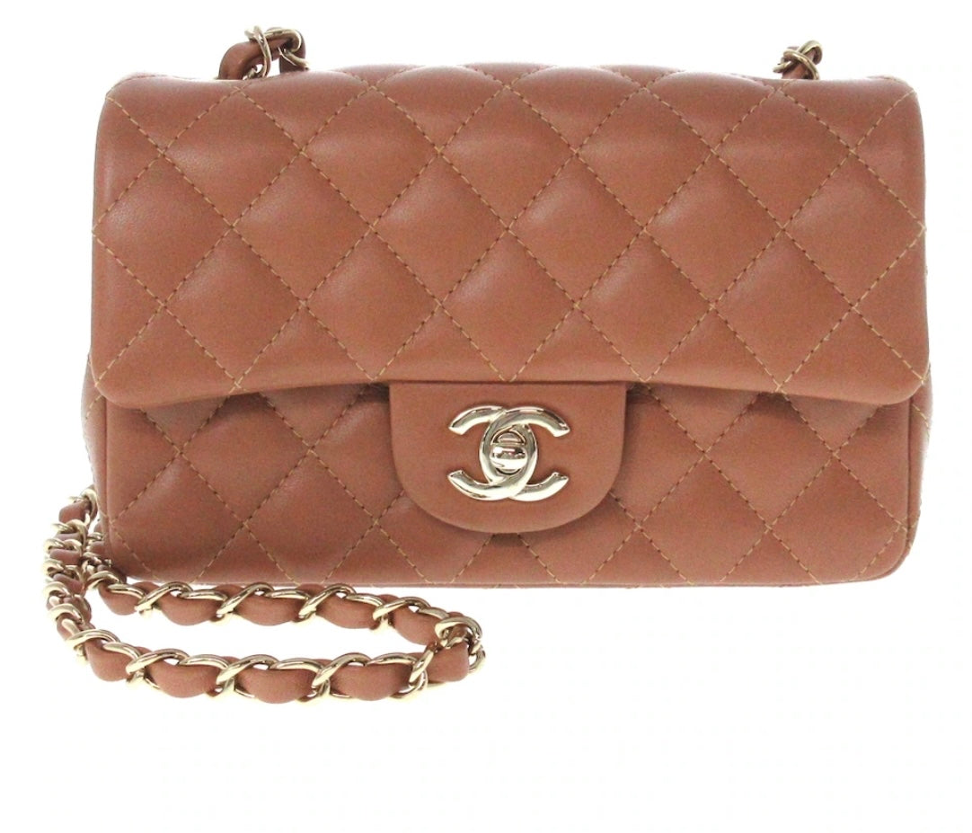 Chanel Mini Brown Handbag - Rovelle Bags
