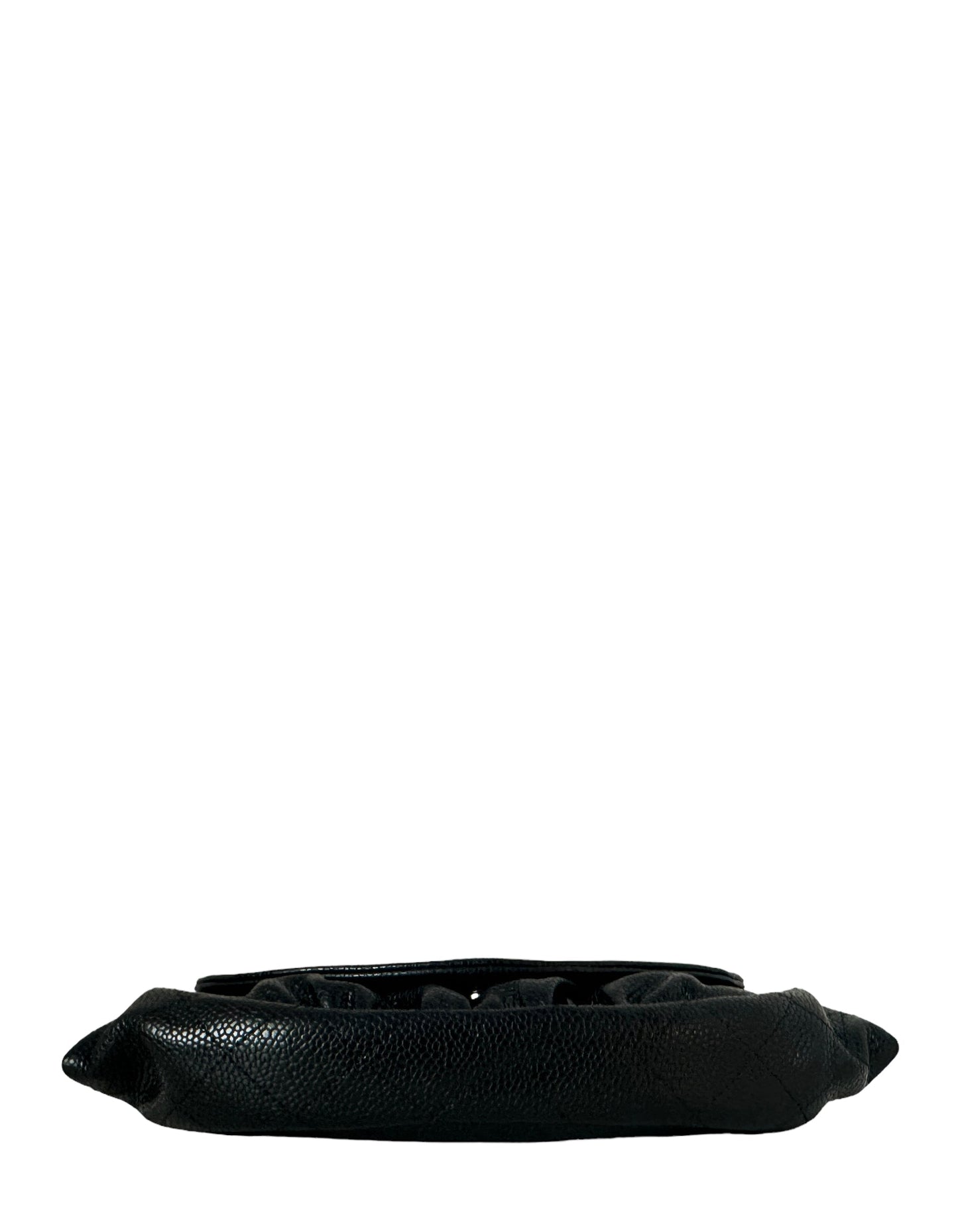 Chanel Black Caviar Leather Half Moon Crossbody Bag - Rovelle Bags