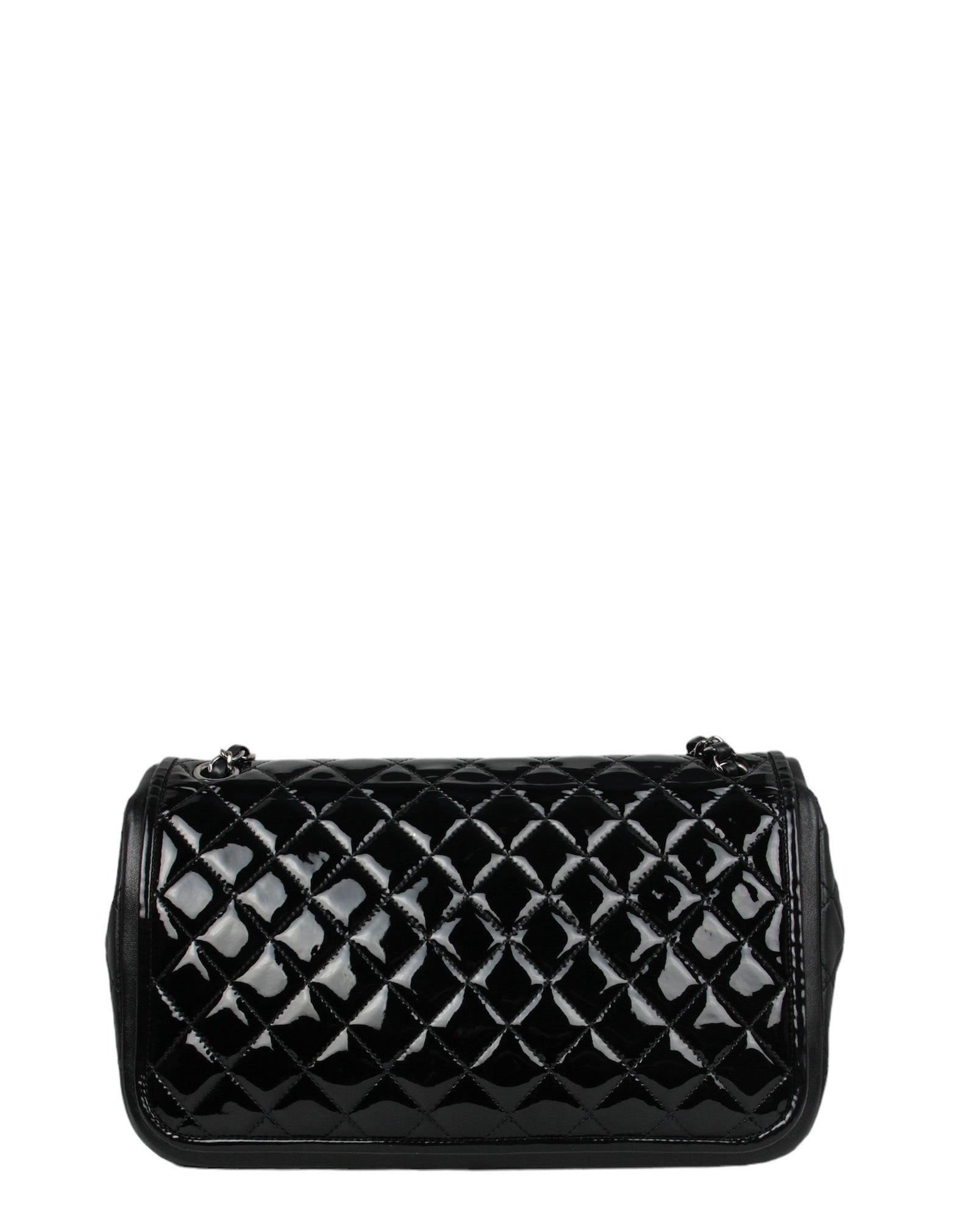 Chanel Black Classic Twist Patent Flap Flap Bag - Rovelle Bags