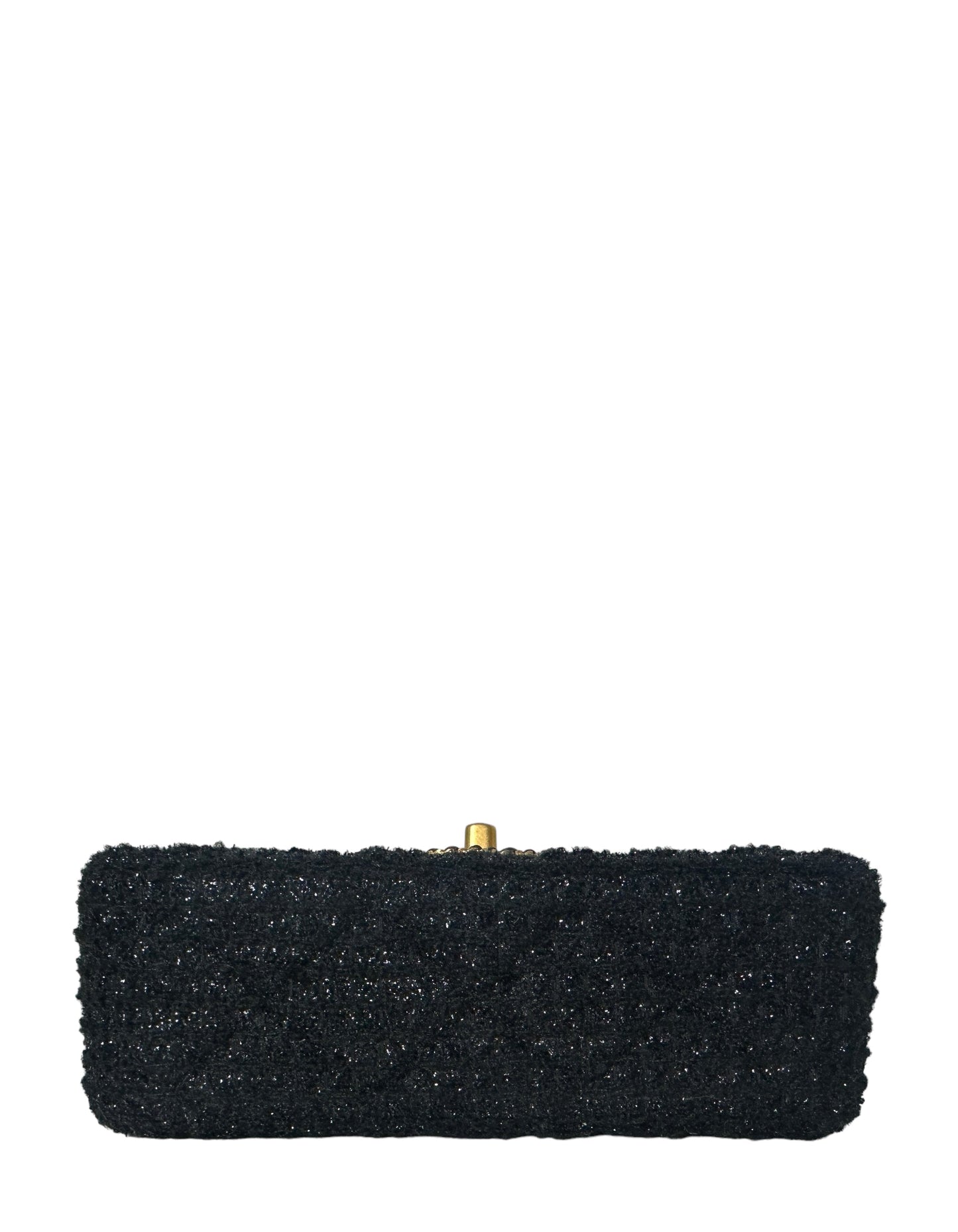 Chanel Black Square Tweed CC Flap Crossbody Bag - Rovelle Bags