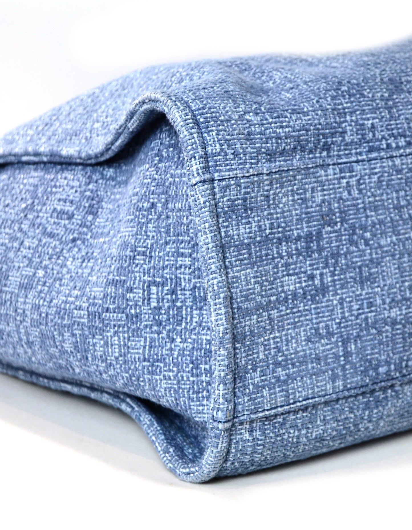 Chanel Blue & Glitter Canvas XL Tote Bag - Rovelle Bags