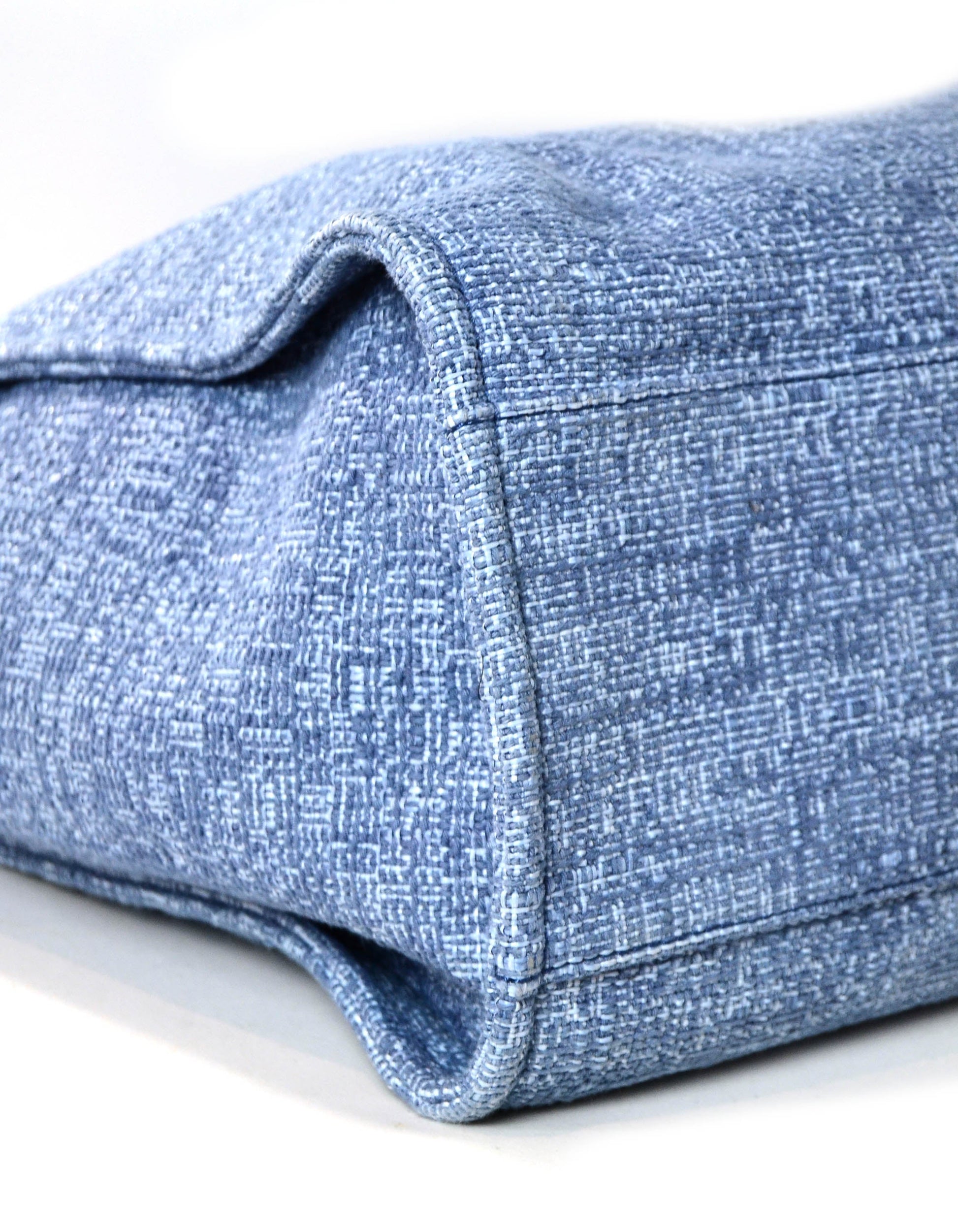 Chanel Blue & Glitter Canvas XL Tote Bag - Rovelle Bags