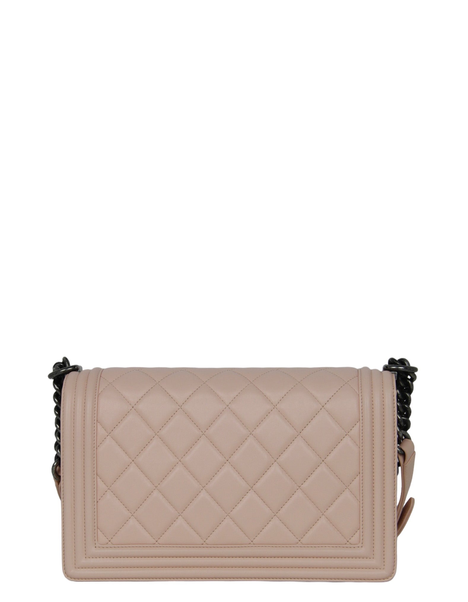 Chanel Pink Lambskin Leather New Medium Handbag - Rovelle Bags