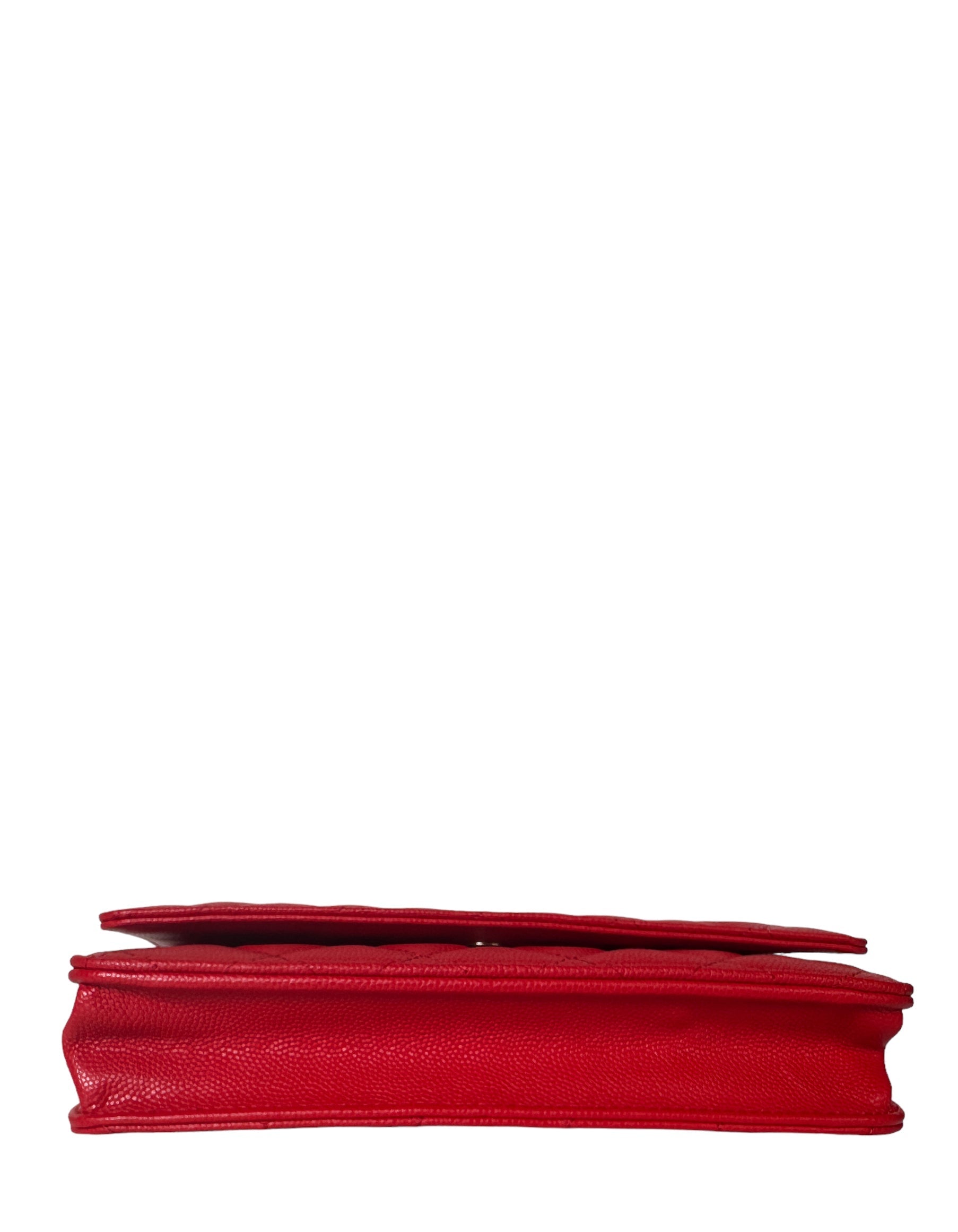 Chanel 2022 NEW Red Quilted Caviar Crossbody Bag - Rovelle Bags