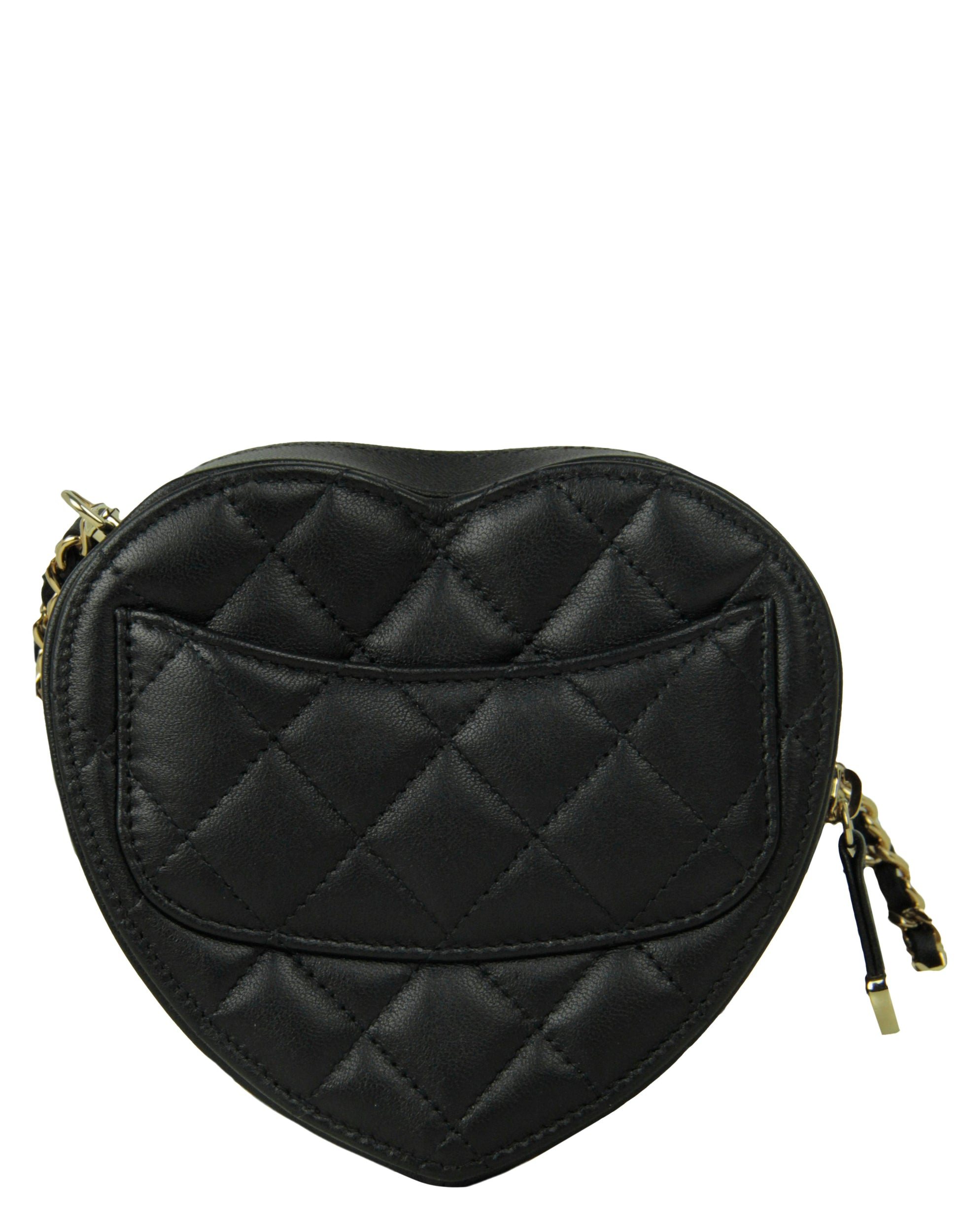 Chanel Black Lambskin Quilted CC In Clutch Bag - Rovelle Bags