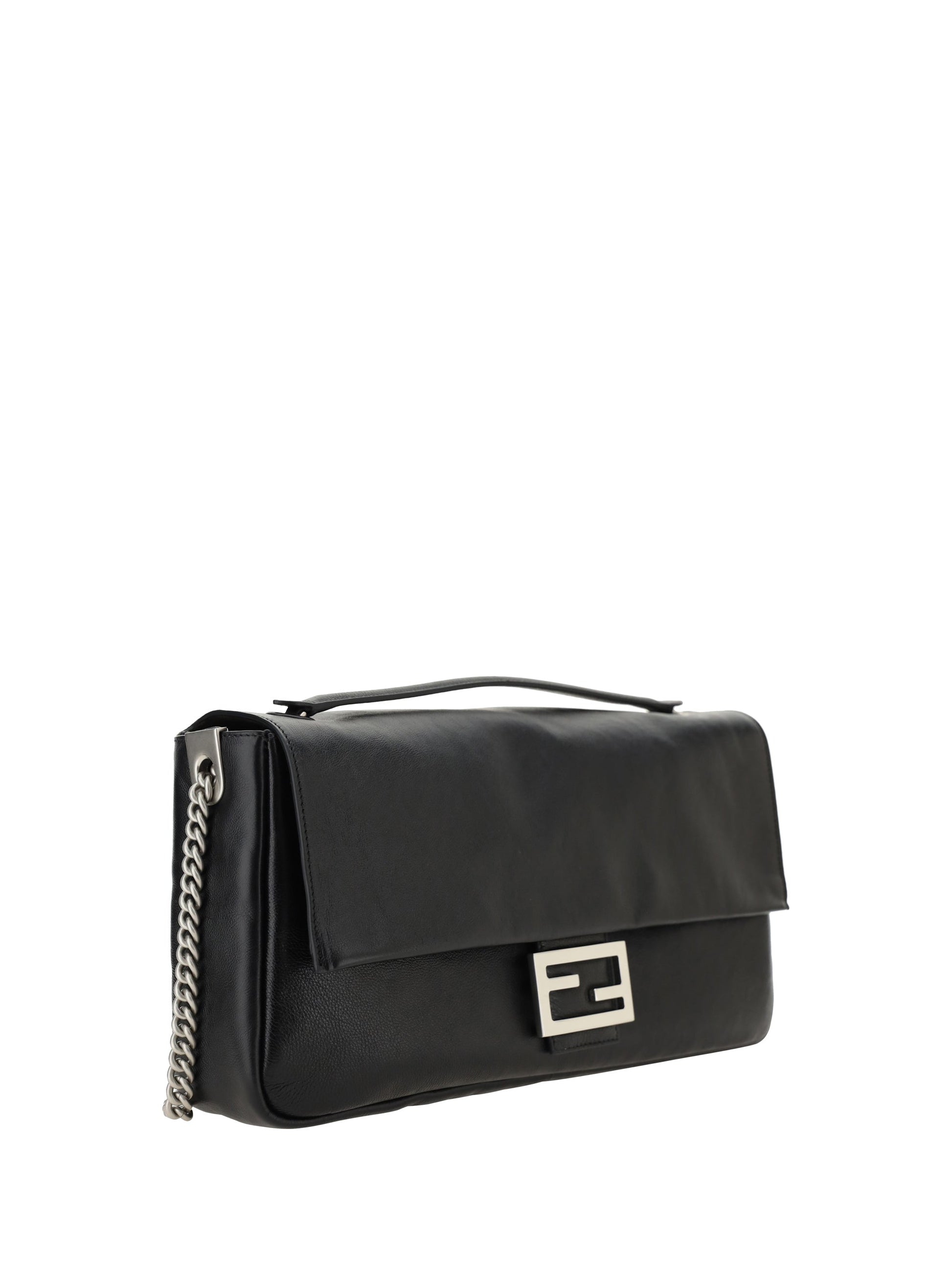 Fendi Women Leather Baguette Shoulder Bag