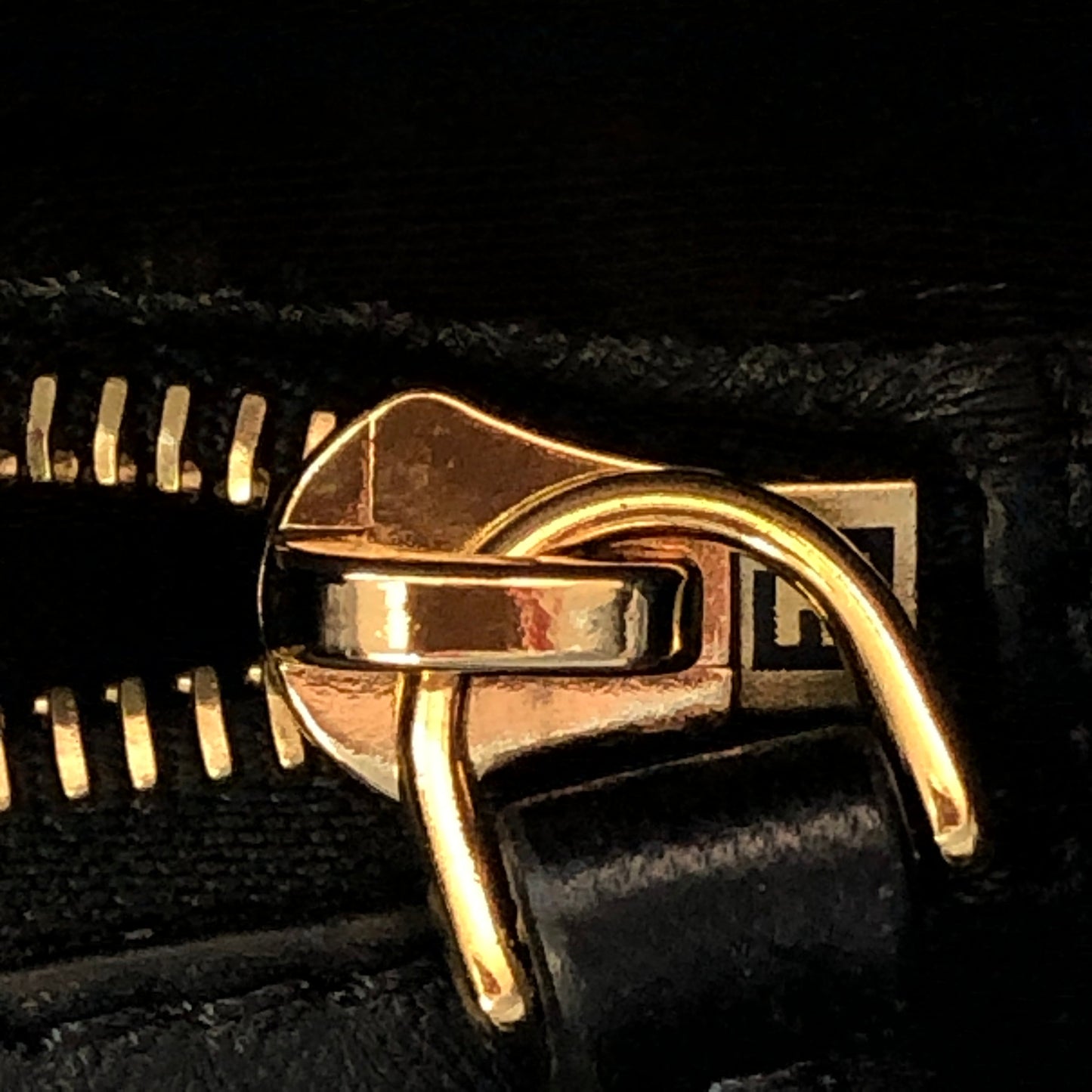 Fendi Peekaboo Mini Black Smooth Calf Leather Handbag