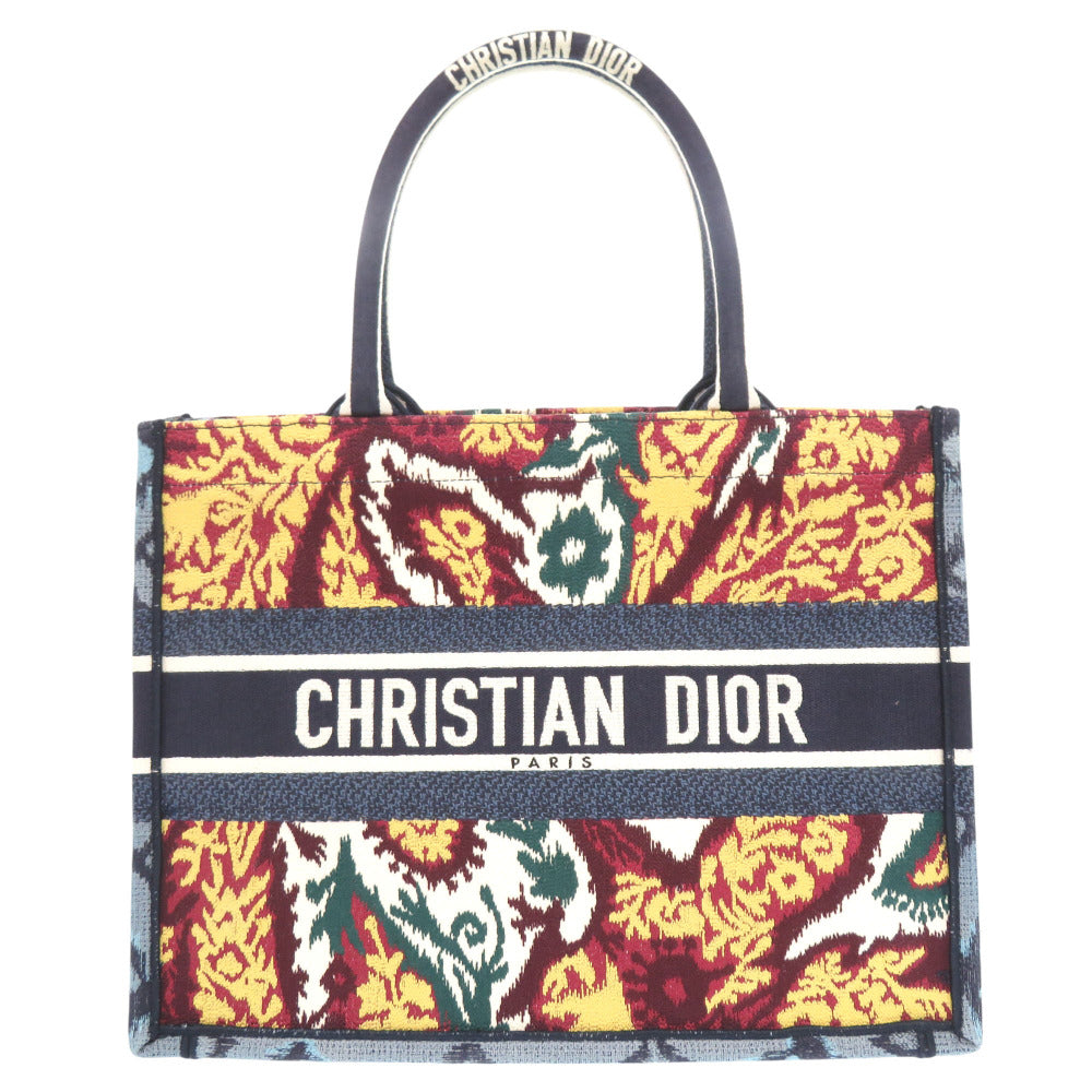 Christian Dior Tote Bag canvas blue Lady Dior Medium Book Tote Women