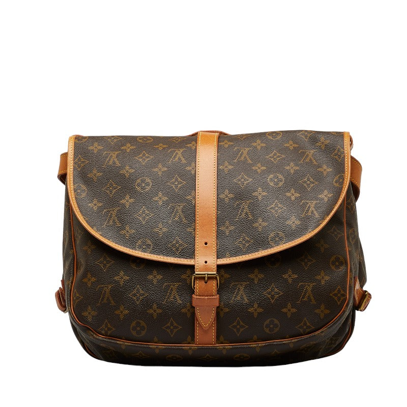 Louis Vuitton Monogram Summour 35 Shoulder Bag M42254 Brown PVC Leather Louis Vuitton