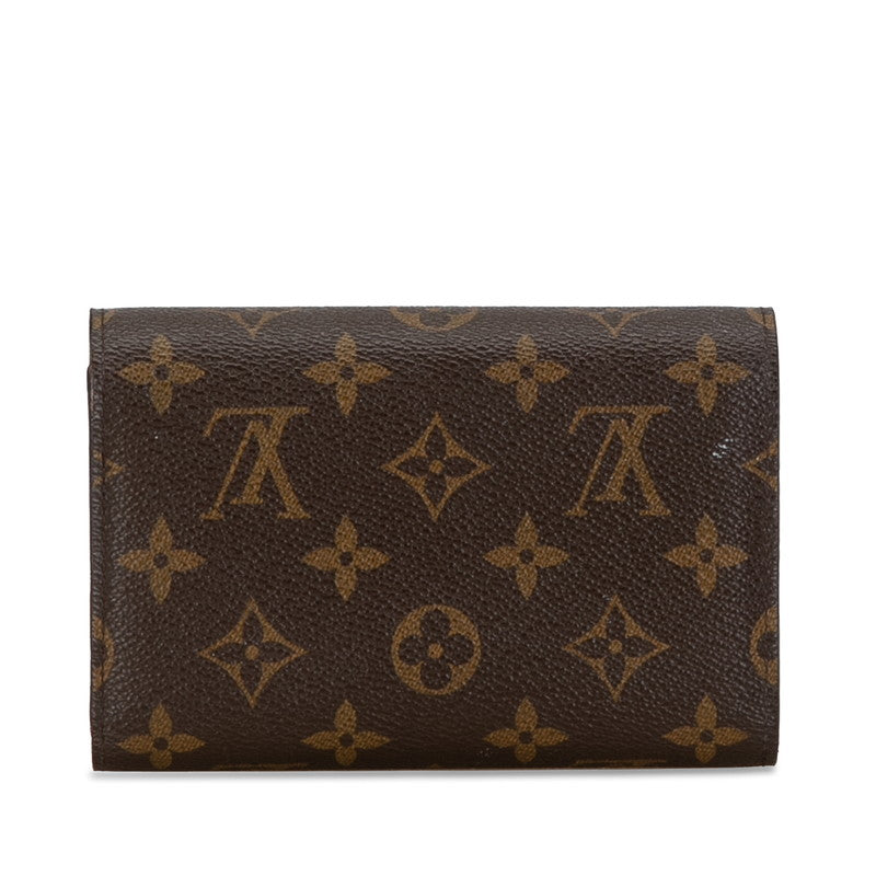 Louis Vuitton Monogram Portefolio Alexandra Three Fold Wallet M60047 Brown PVC Louis Vuitton
