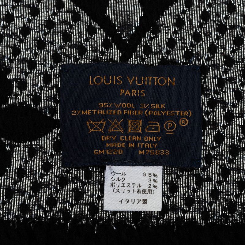 Louis Vuitton Louis Vuitton M75833 Maffler Wool/Silk Noir Black