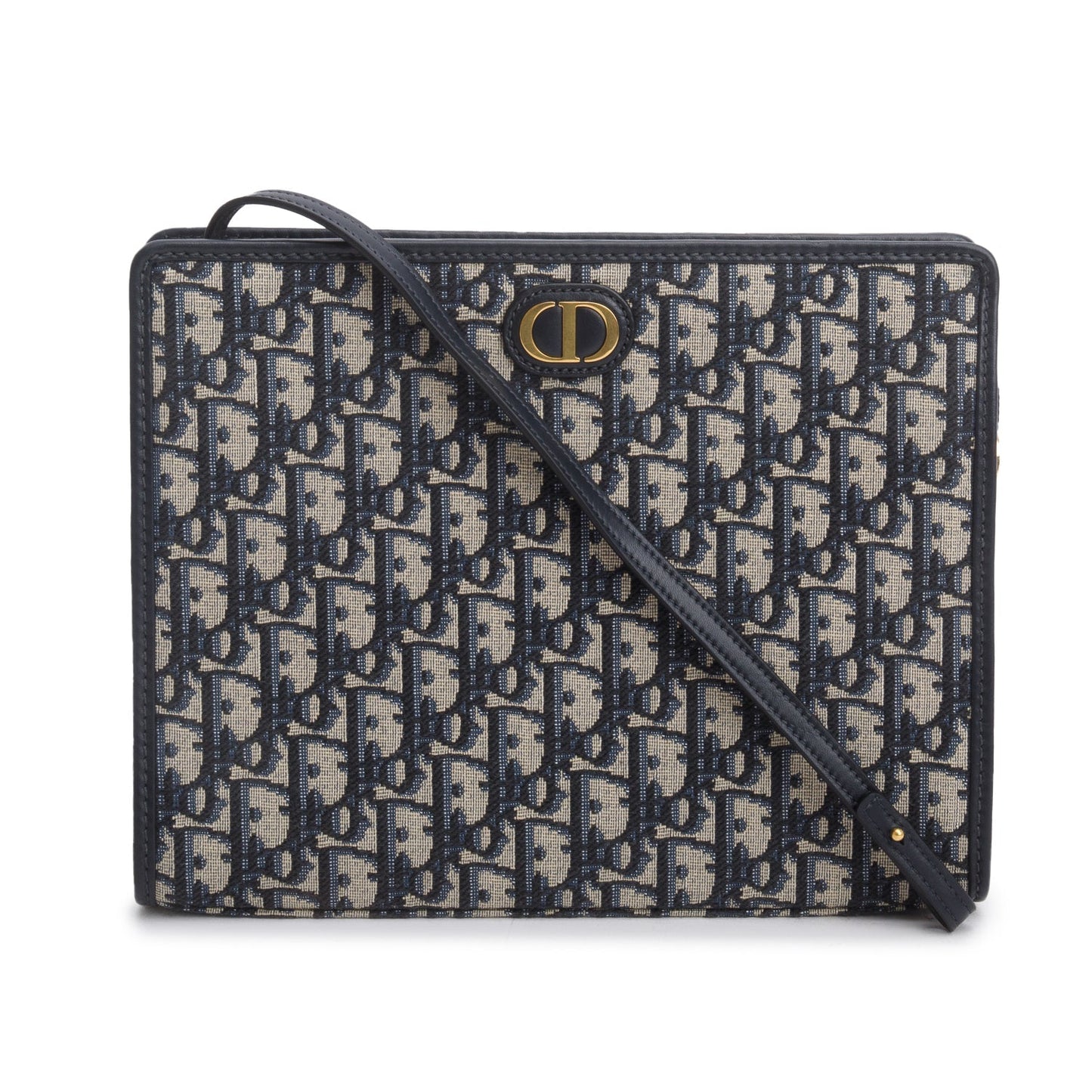 Christian Dior 2022 Blue Dior Oblique Jacquard Dea 30 Montaigne Pouch