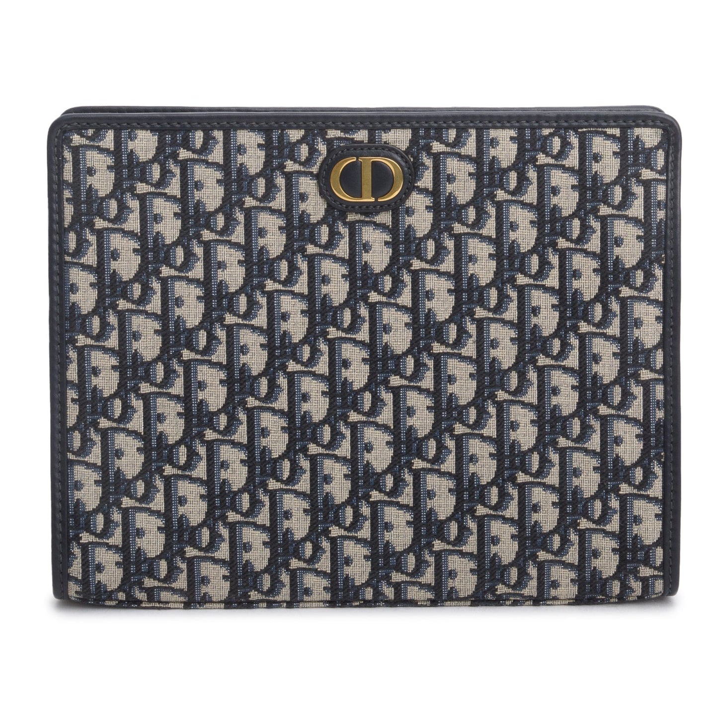 Christian Dior 2022 Blue Dior Oblique Jacquard Dea 30 Montaigne Pouch